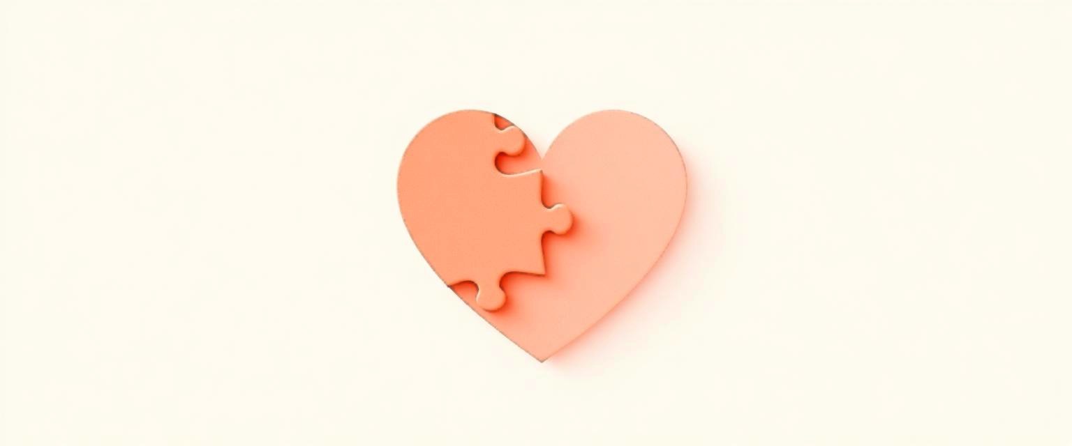 Heart-shaped puzzle — empathy