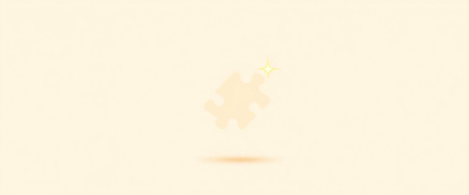 Final puzzle piece with sparkle — feedback
