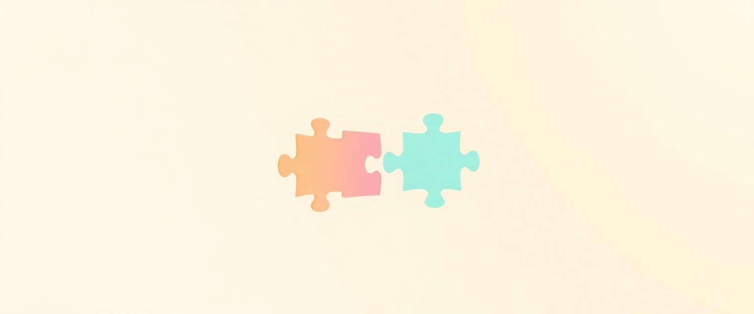 Puzzle pieces in harmony — peace