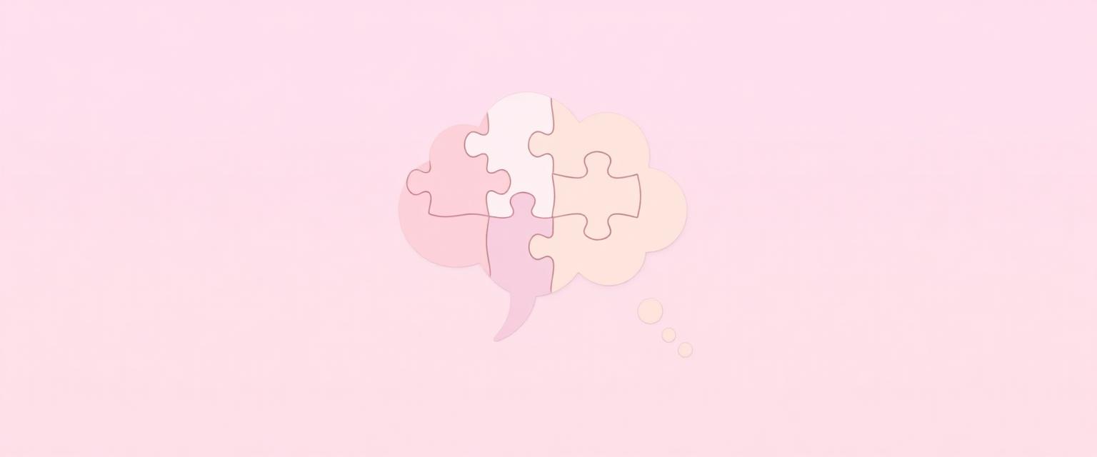 Puzzle thought bubble — thinking