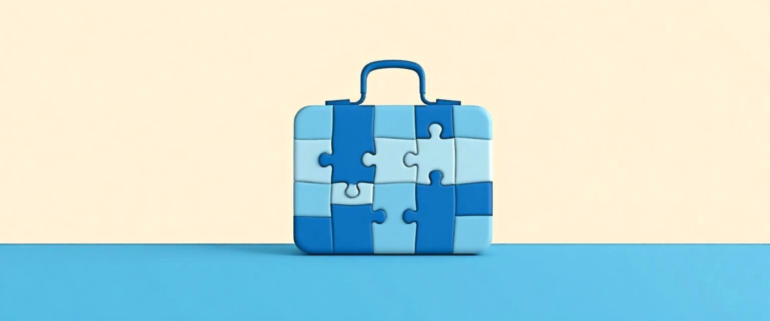 Puzzle briefcase — workplace